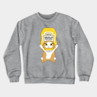 Mustard Cat Crewneck Sweatshirt